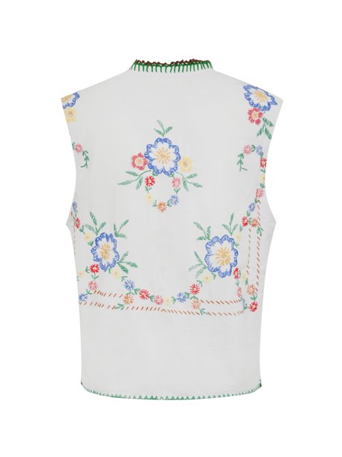 Gilet ricamato in cotone FRONT STREET | 34970 HAND01